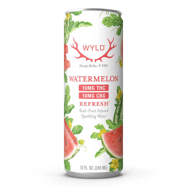 Watermelon 1:1 THC:CBG Sparkling Beverage 10mg (4-pack)