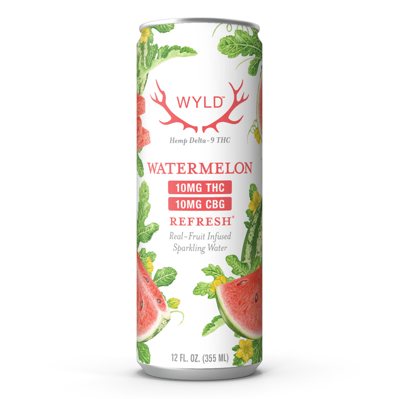 Watermelon 1:1 THC:CBG Sparkling Beverage 10mg (4-pack)