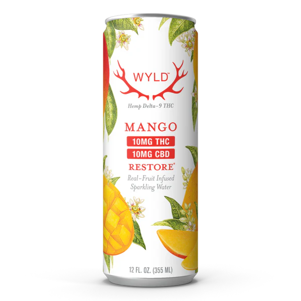 Mango 1:1 THC:CBD Sparkling Beverage 10mg (4-pack)