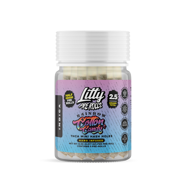 Rainbow Cotton Candy THCa Pre-Rolls (5-pack)