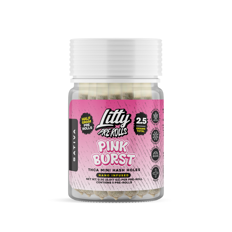 Pink Burst THCa Pre-Rolls (5-pack)