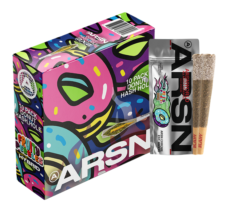 Double Donut Hashole 2x2 Fruity Pebbles