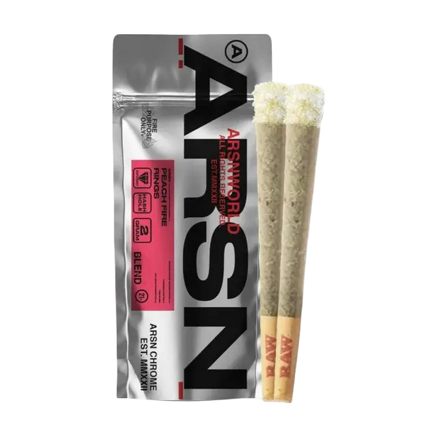 Peach Fire Rings 2x2 HASHHOLE THCP