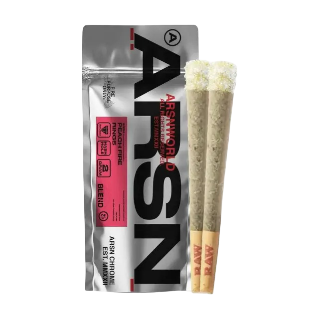 Peach Fire Rings 2x2 HASHHOLE THCP