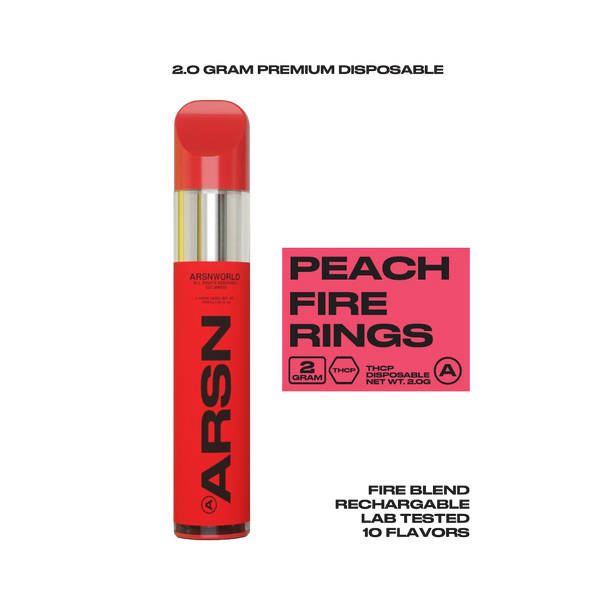 Peach Fire Rings THCp All-In-One 2g