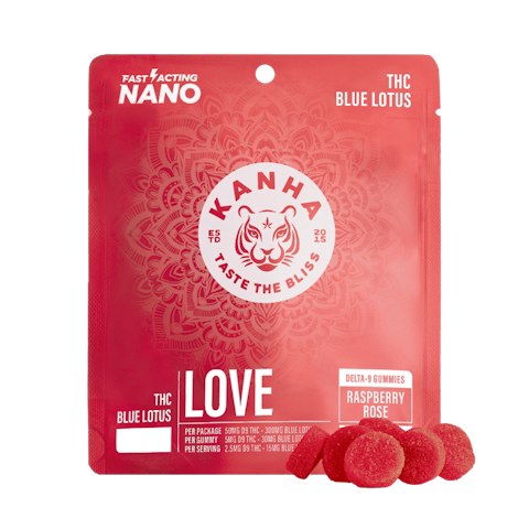 Love Raspberry Rose Gummies 50mg