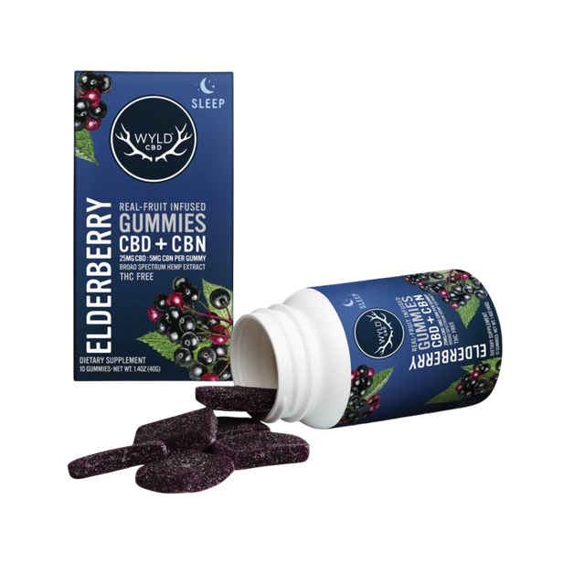 Elderberry 5:1 CBD:CBN Gummies 250mg