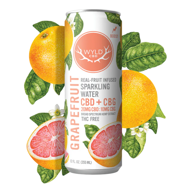 Grapefruit 2:1 CBD:CBG Sparkling Beverage 25mg