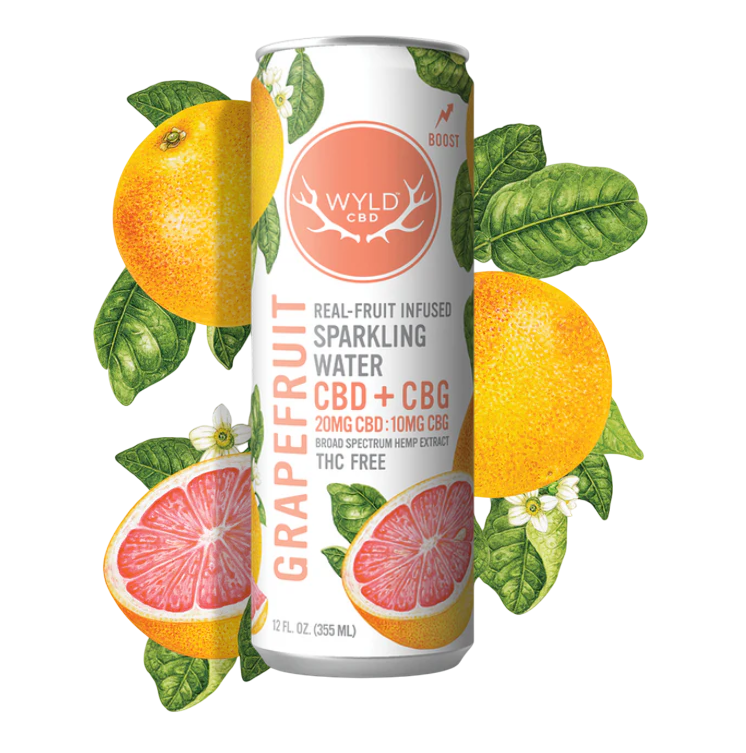Grapefruit 2:1 CBD:CBG Sparkling Beverage 25mg