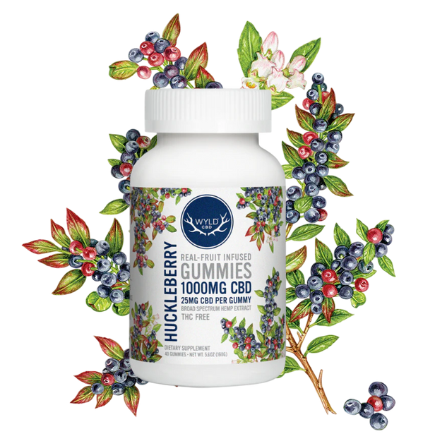 Huckleberry Gummies 1000mg (40ct)