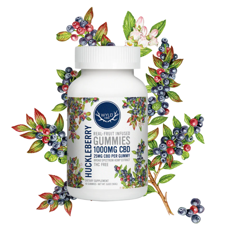 Huckleberry Gummies 1000mg (40ct)