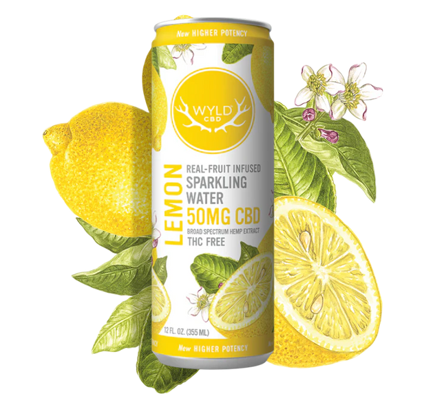 Lemon Sparkling Beverage 50mg