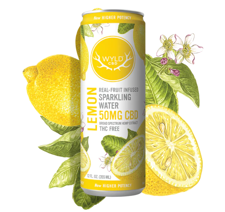 Lemon Sparkling Beverage 50mg