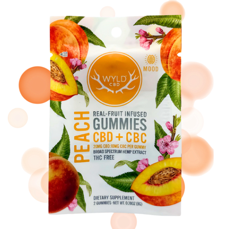 Peach 2:1 CBD:CBC Gummies 40mg