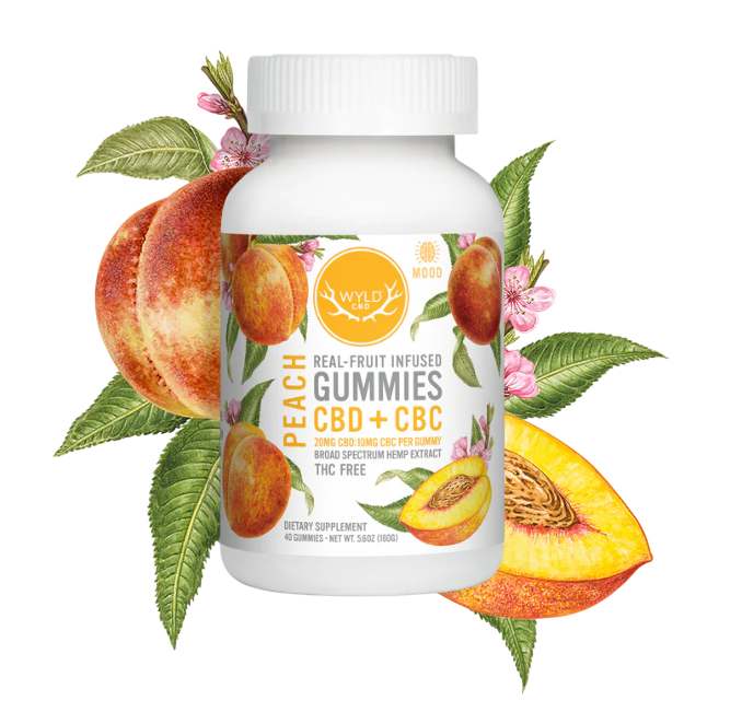 Peach 2:1 CBD:CBC Gummies 800mg (40ct)