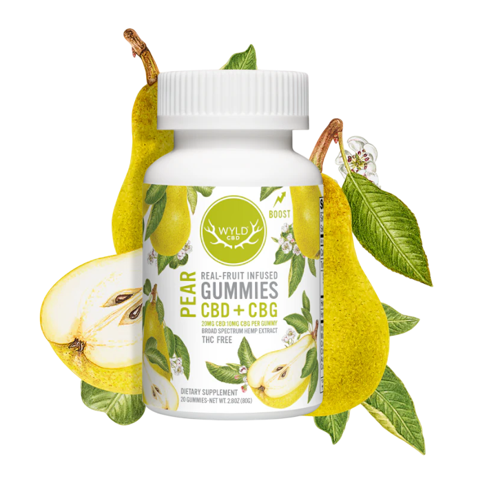 Pear 2:1 CBD:CBG Gummies 400mg (20ct)