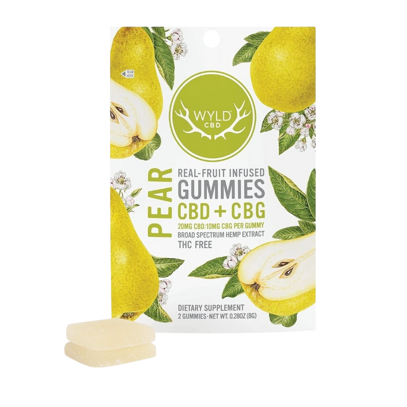 Pear 2:1 CBD:CBG Gummies 40mg