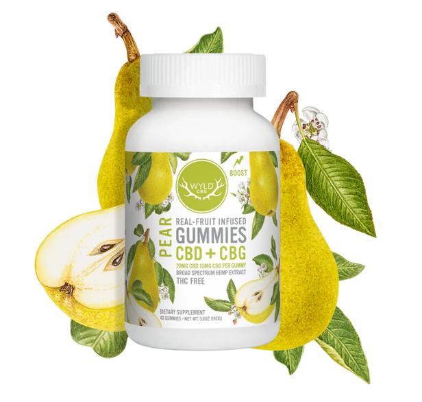 Pear 2:1 CBD:CBG Gummies 800mg (40ct)