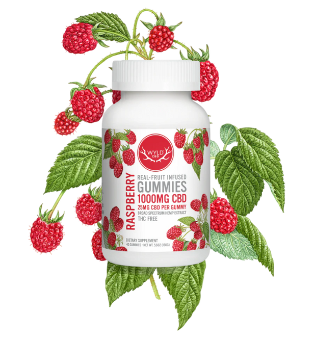 Raspberry Gummies 1000mg (40ct)