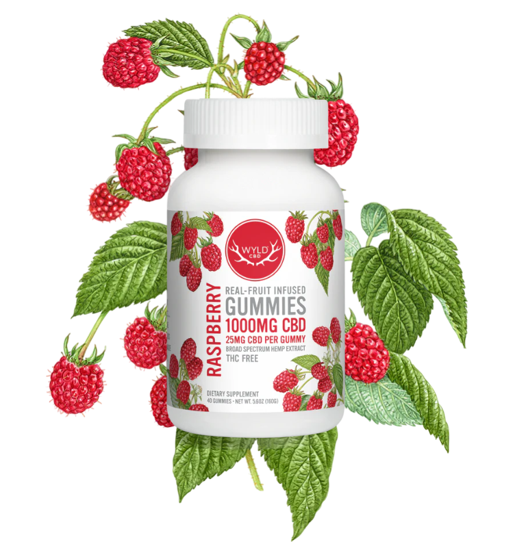 Raspberry Gummies 1000mg (40ct)