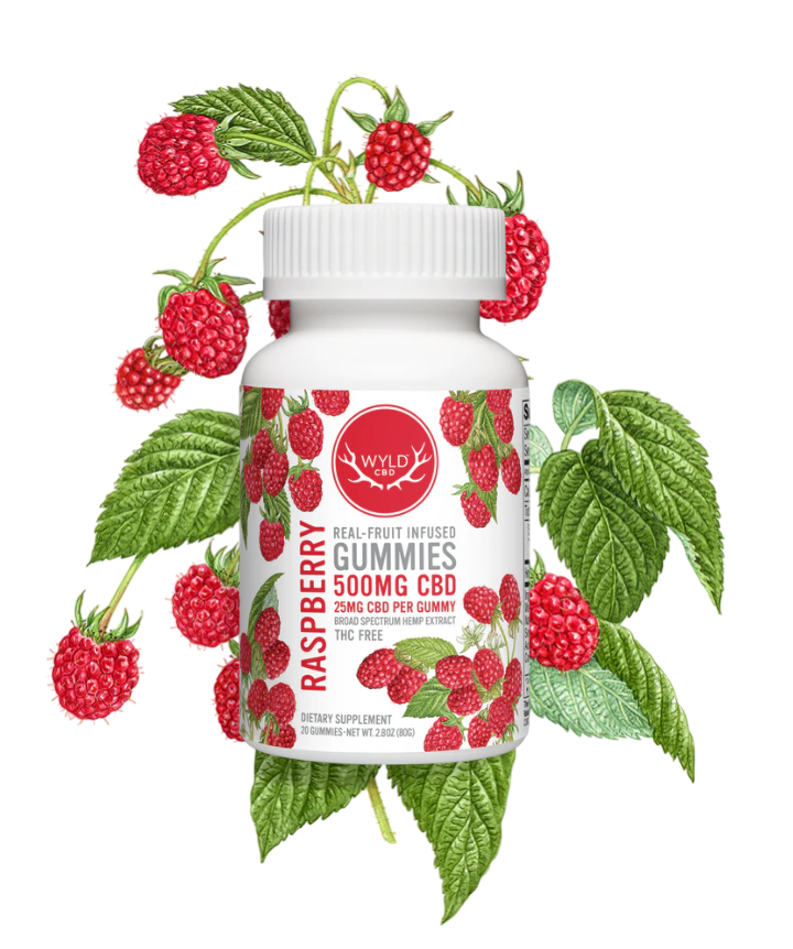 Raspberry Gummies 500mg (20ct)