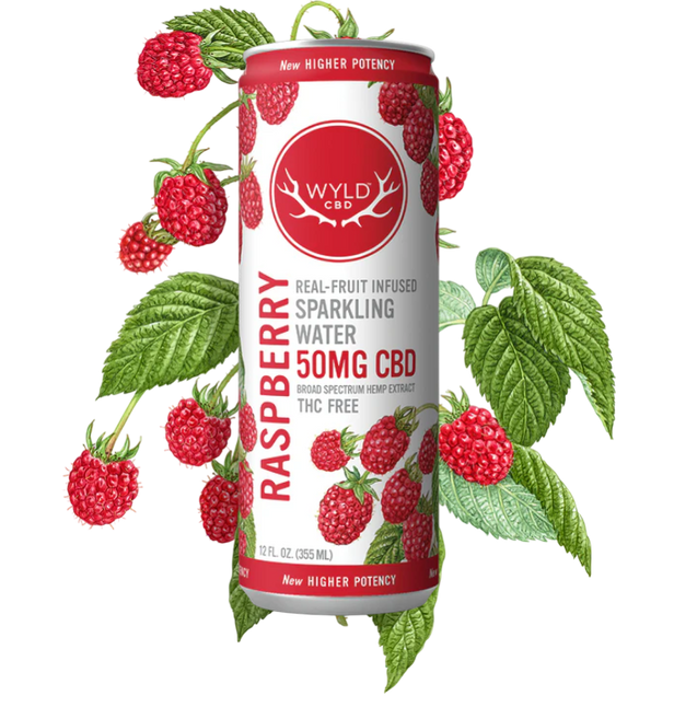 Raspberry Sparkling Beverage 50mg