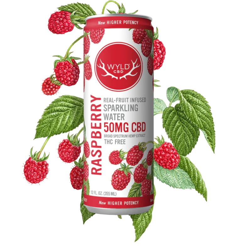 Raspberry Sparkling Beverage 50mg