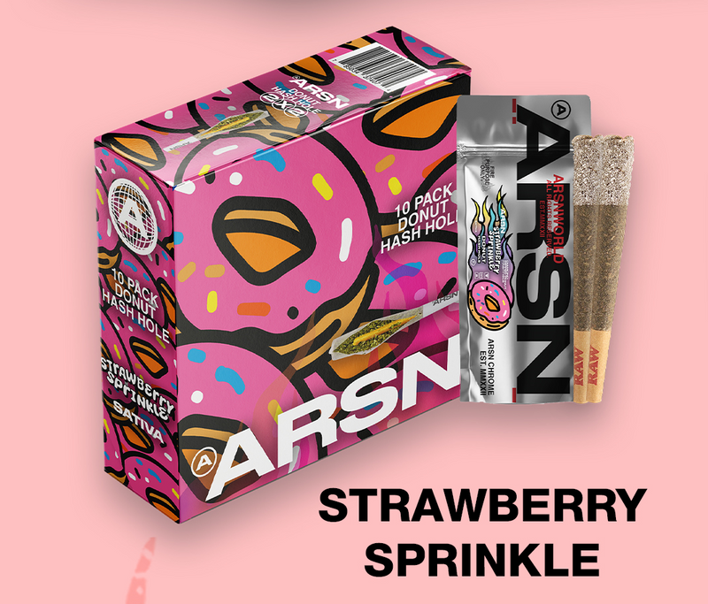 Strawberry Sprinkle Donut Double Donut 2x2 Hashhole