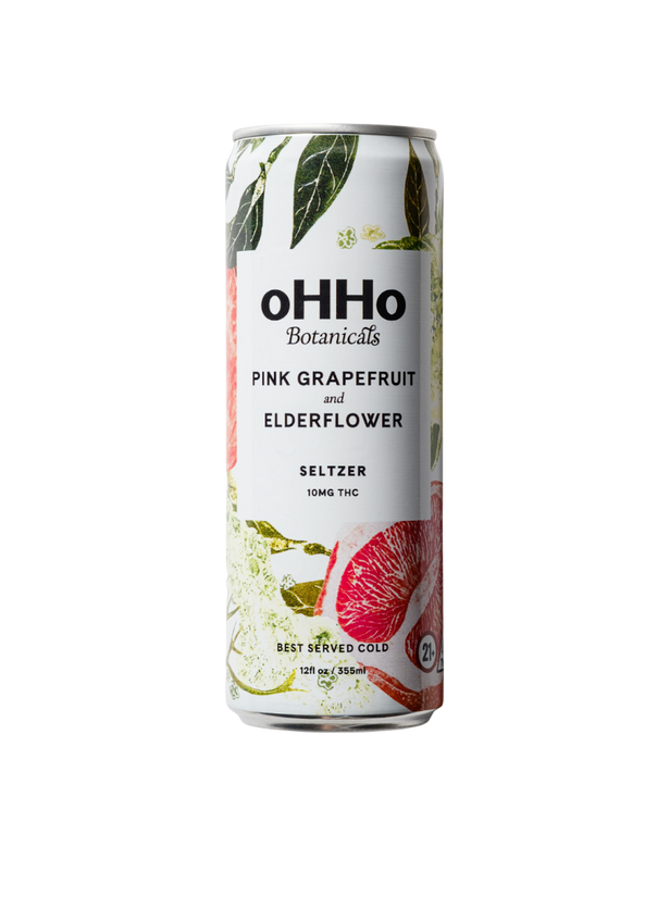 Pink Grapefruit & Elderflower 10mg Seltzer (4-pack)