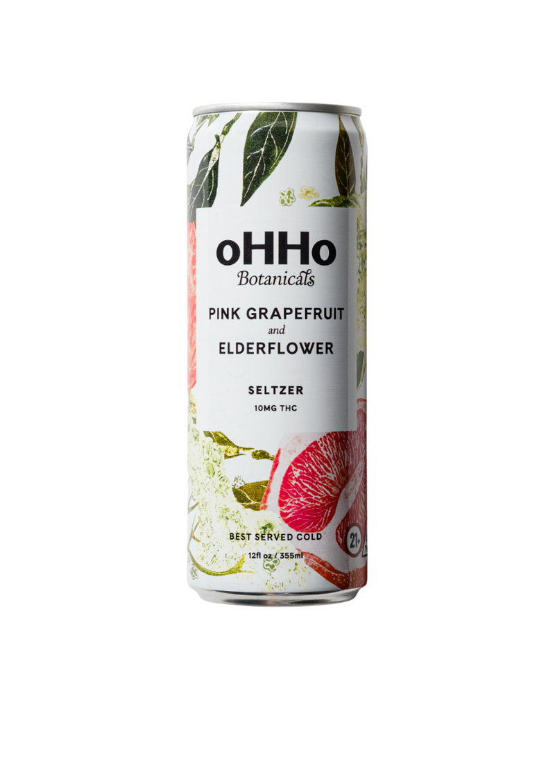 Pink Grapefruit & Elderflower 10mg Seltzer (4-pack)