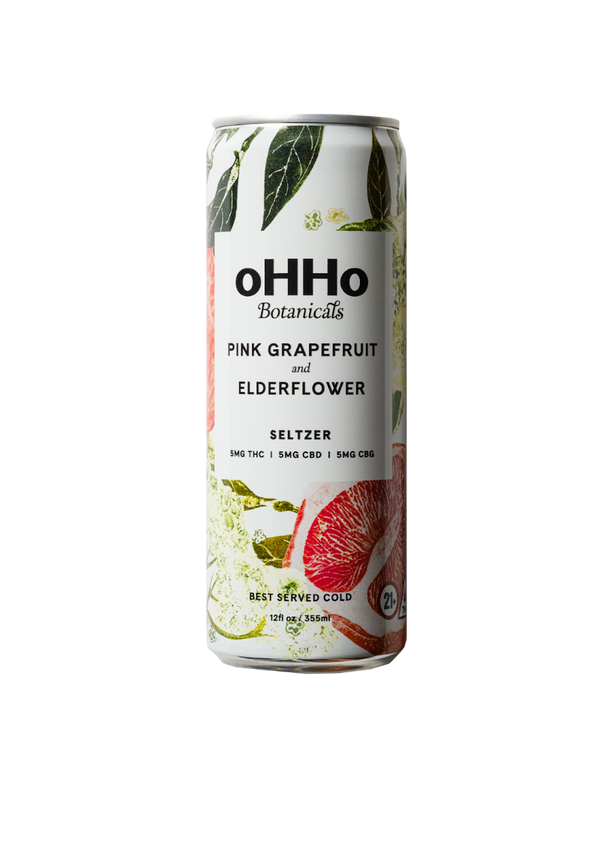 Pink Grapefruit & Elderflower 5mg Seltzer (4-pack)